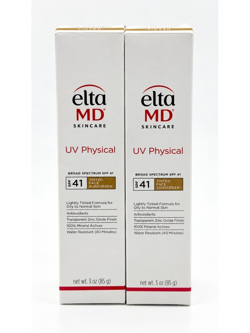 ELTAMD UV PHYSICAL TINTED SPF 41 3 OZ SUNSCREEN 2-PACK